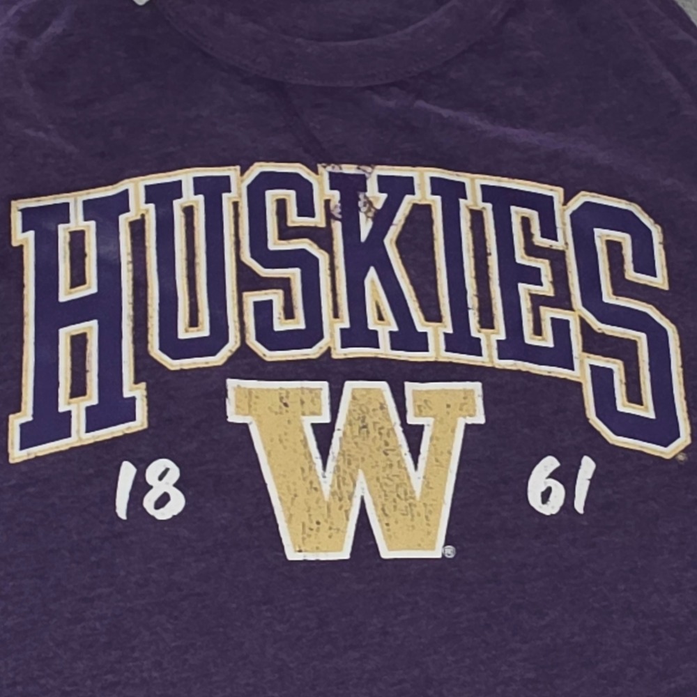 Captivating Washington Huskies Tank Top Purple XL NWT Collegiate UW Halter Logo